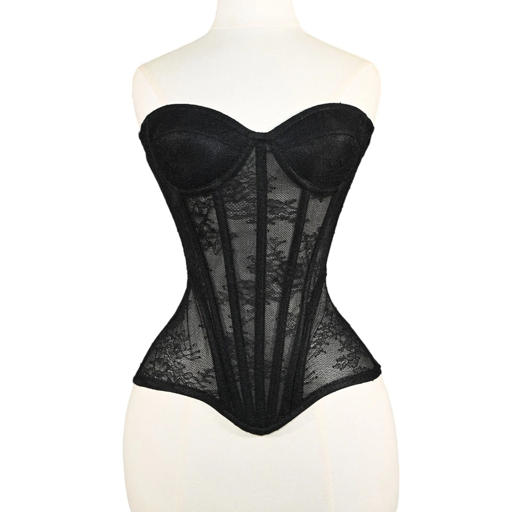 Boning Corset Steel - Korset Jaring Wanita Busiter Cangkir Overbust