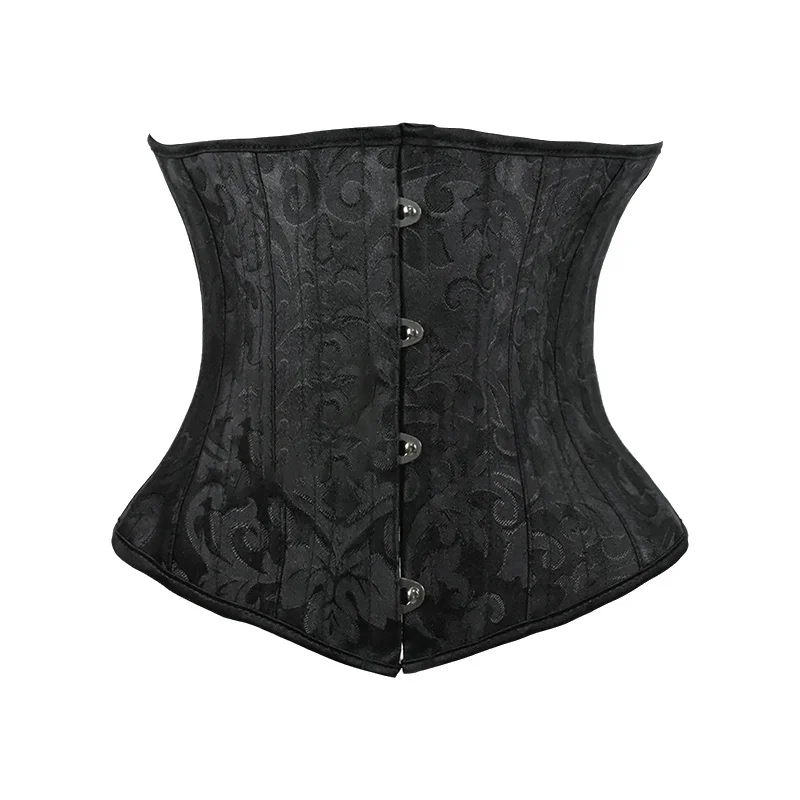 Boning Corset Steel - Korset Wanita Underbust Putih Hitam Ukuran