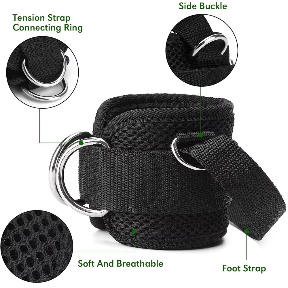 D Ring Strap - Tali Pergelangan Kaki Gym Double D-Ring
