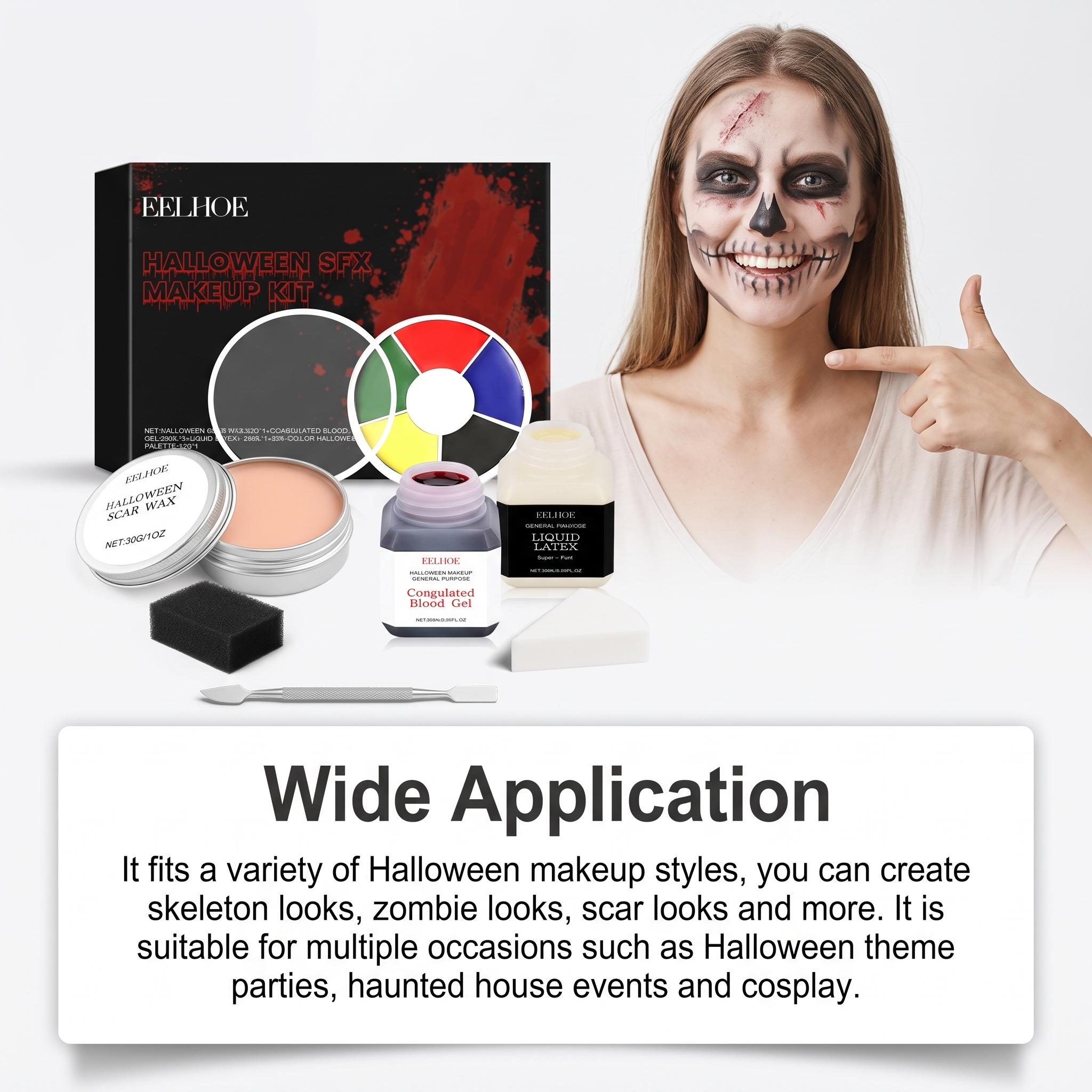 EELHOE Kit Riasan SFX Hallowee - Body Paint Sfx ulasan dan harga