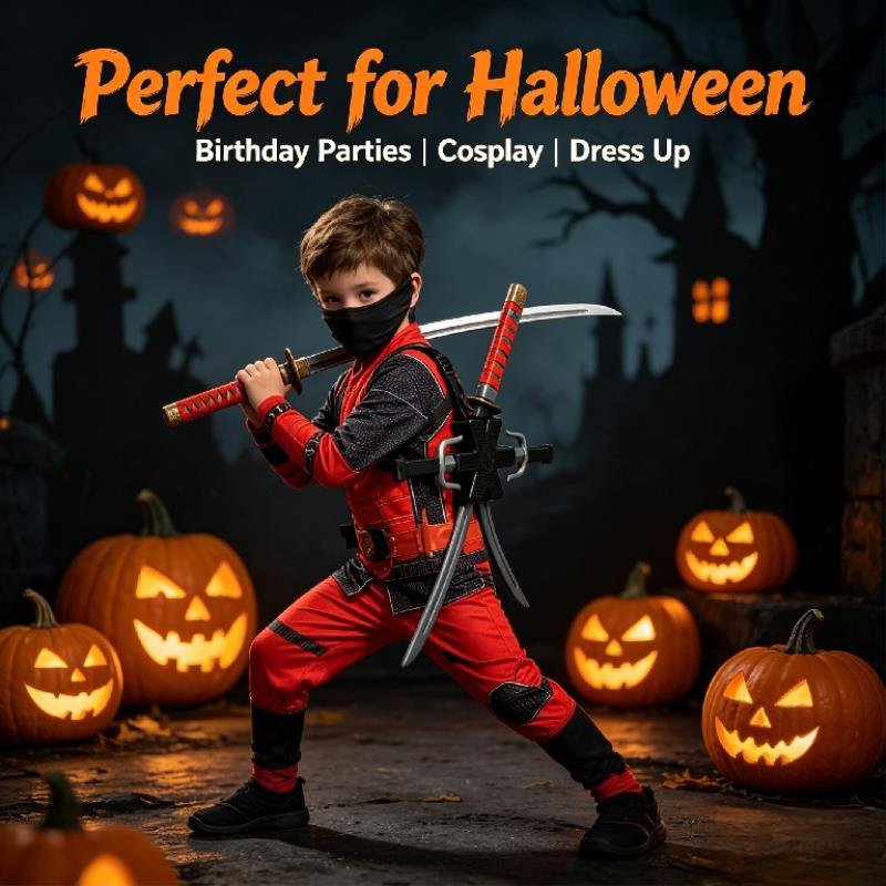 Halloween 1:1 Set Ninja Mainan - Cosplay Prop Knife ulasan dan harga
