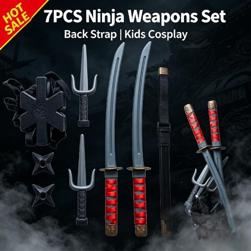 Halloween 1:1 Set Ninja Mainan - Cosplay Prop Knife ulasan dan harga