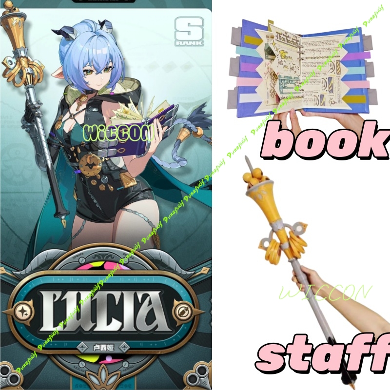 Zenless Zone Zero Lucia Cospla - Cosplay Prop Book ulasan dan harga