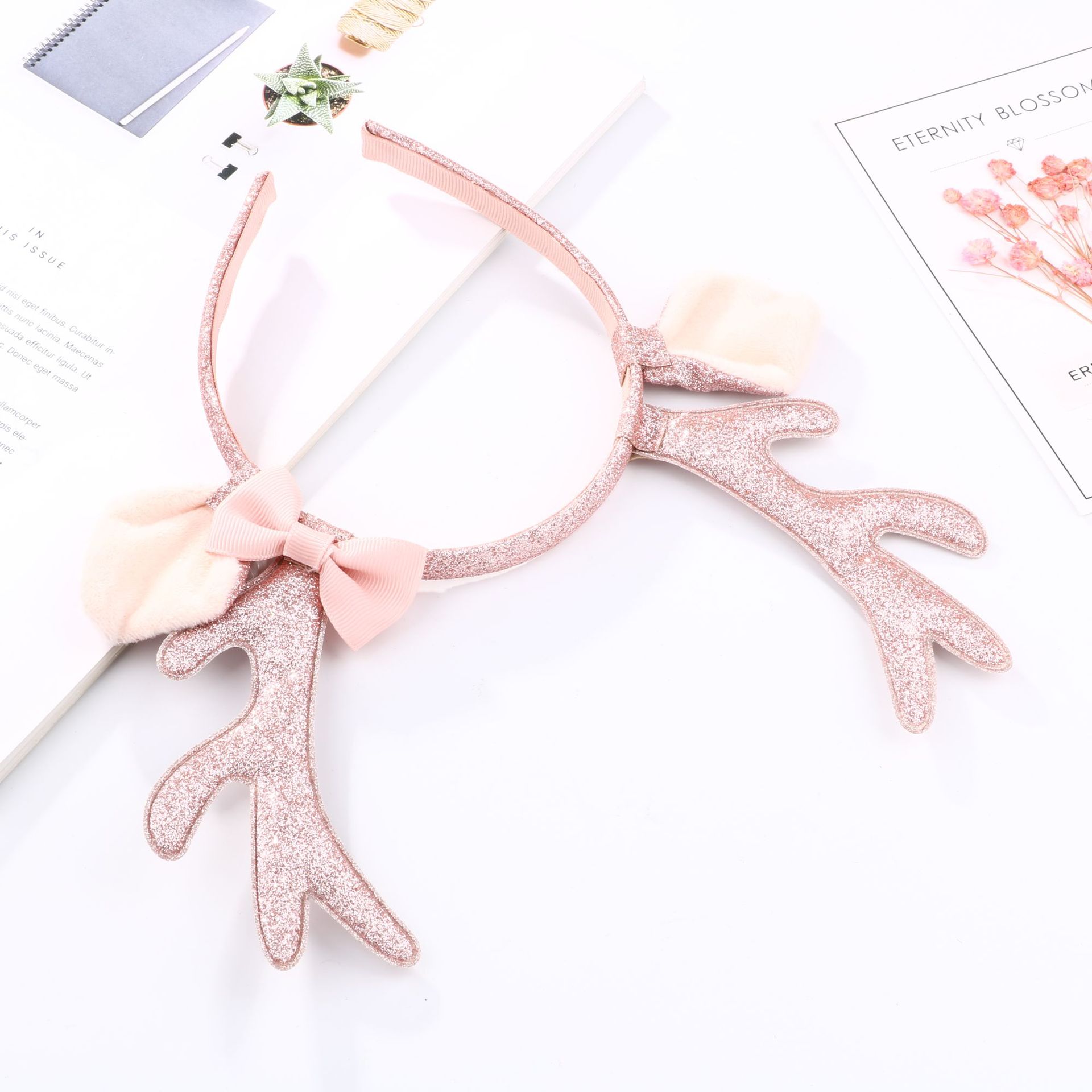 Ikat Kepala Tanduk Rusa Merah  - Cosplay Prop Bow ulasan dan harga
