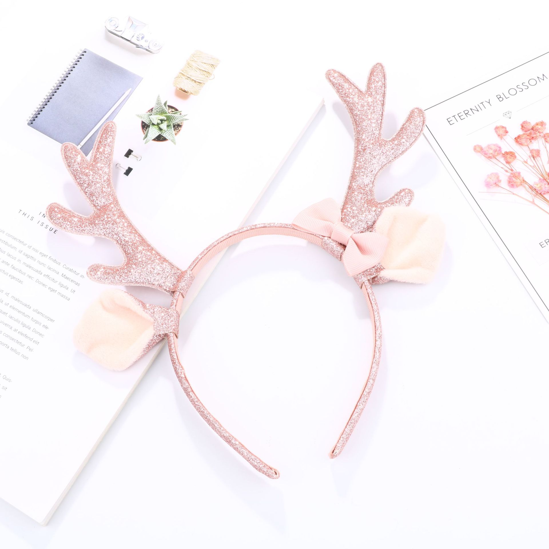 Ikat Kepala Tanduk Rusa Merah  - Cosplay Prop Bow ulasan dan harga